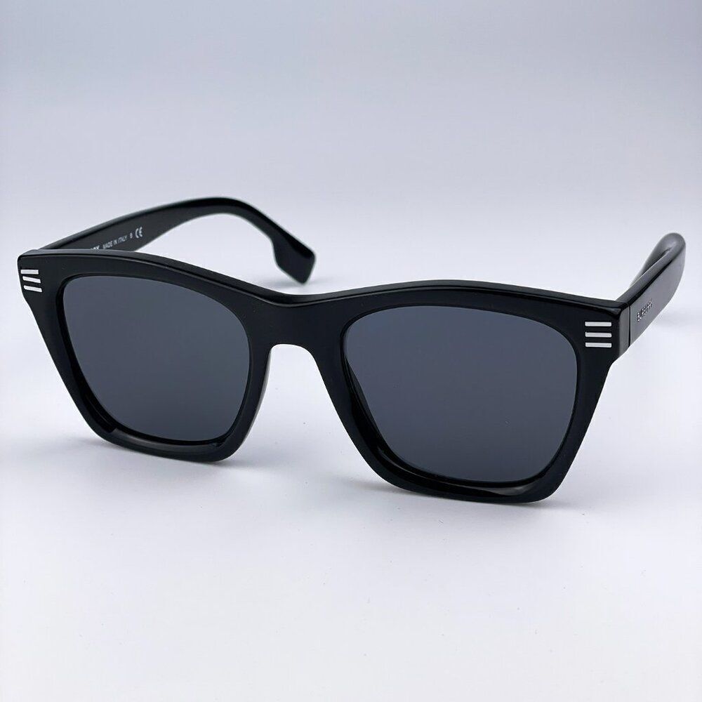 SALE! NEW Burberry BE4348 Cooper 300187 Black Dark Grey Square Unisex Sunglasses - Picture 5 of 11